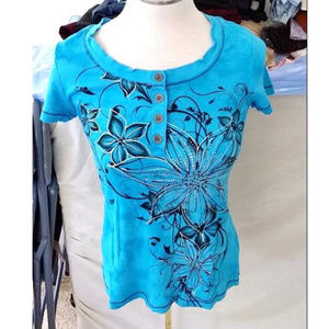 ❌DONATED❌Dress Barn - Blue Floral Top - S